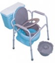 Folding Commode, Aluminum
